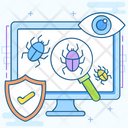 Virus Scan Cyber Security Antivirus Icon