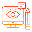 Visual Communication Icon - Download in Gradient Style
