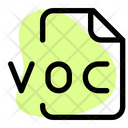 Voc File Audio File Audio Format Icon