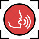 Voice Sensor Scaning Biometric Scaning Icon