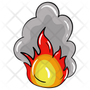 Volcano Natural Disaster Fire Eruption Icon