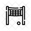 Volleyball Team Sport Competition Ball Net Icon
