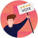 Voting Campaign Candidate Comparison Success Evaluation Icon