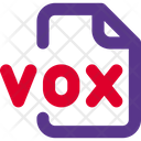 Vox File Audio File Audio Format Icon