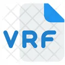Vrf File Icon - Download in Gradient Style