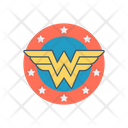 W Wings Logo Superhero Cartoon Icon