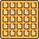 Waffle Biscuit Icon