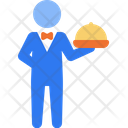 Waiter Restaurant Menu Icon