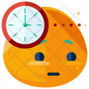 Waiting Emoji Face Icon