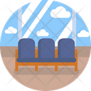 Airport Waiting Bay Chairs Icon