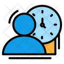 Waiting time Icon - Download in Colored Outline Style