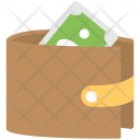 Wallet With Cash Icon