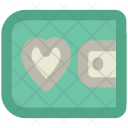 Wallet Heart Sign Icon