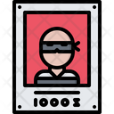 Wanted Notice Criminal Icon