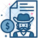 Wanted Cowboy Money Icon