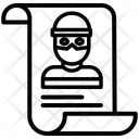 Wanted Page Criminal Page Icon