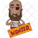 Wanted Pirate Icon