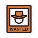Wanted Poster Wanted Wanted Banner Icon