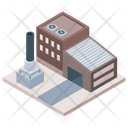 Warehouse Building Commercial Building Manufacturing Plant Icon