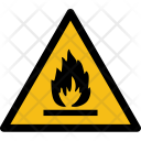 Warning Fire Inflamable Icon