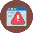 Warning Browser Icon - Free Download Crime & Security Icons | IconScout