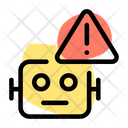 Warning Robot Icon