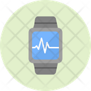 Watch Heartbeat Graph Smartwatch Icon