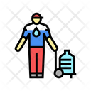 Water Delivery Man Icon