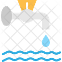 Water Leakage Water Waste Water Drop Icon