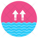Water Level High Water Level Liquid Level Icon