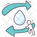 Water Recycling Reuse Water Water Purification Icon