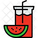 Watermelon Juice Drink Icon