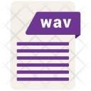 Wav Format Document Icon