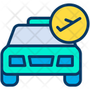 Car Taxi Flight Icon