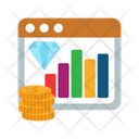 Wealth Analysis Online Income Online Income Analytic Icon