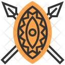 Shield Spears Maasai Icon