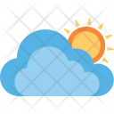 Sun With Cloud Icon