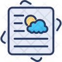 Weather News Newspaper Forecasting Icon