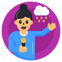 Weather Newscaster Weather Journalist Weather Reporter Icon