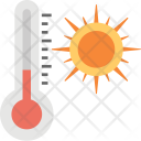 Thermometer With Sun Icon