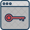 Web Access Web Key Web Lock Icon