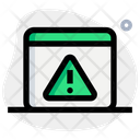 Web Alert Web Warning Web Error Icon