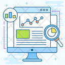 Web Analysis Web Analytics Online Analytics Icon