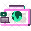 Web Browser Media Player Website Icon