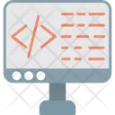 Web Code Icon - Download in Flat Style
