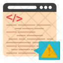 Web Codierungsfehler Symbol