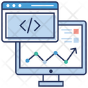 Data Infographic Data Analytics Online Analytics Icon