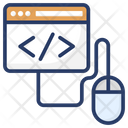 Online Coding Programming Web Coding Icon