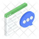 Web Communication Online Chat Online Conversation Icon