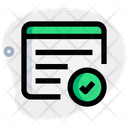 Web Content Checklist Icon